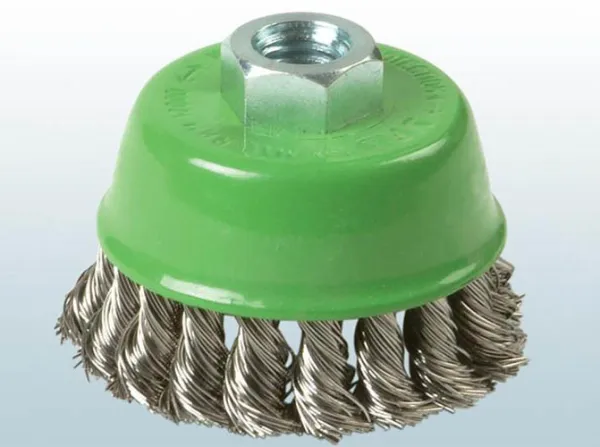 Burgulu Çanak Fırça 0,50 mm Paslanmaz Tel