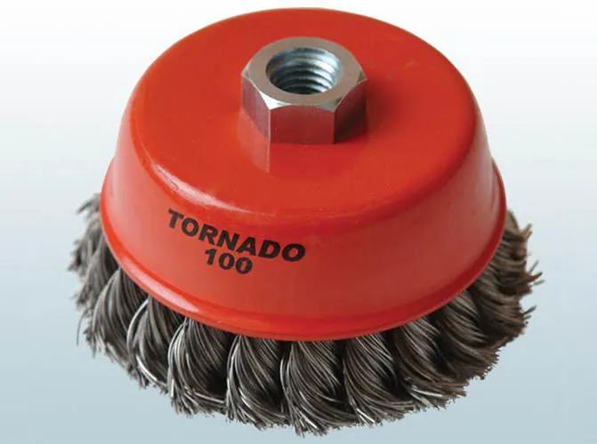 Burgulu Çanak Fırça 0,50 mm Çelik Tel